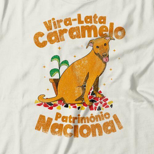 Camiseta Feminina Vira-Lata Caramelo