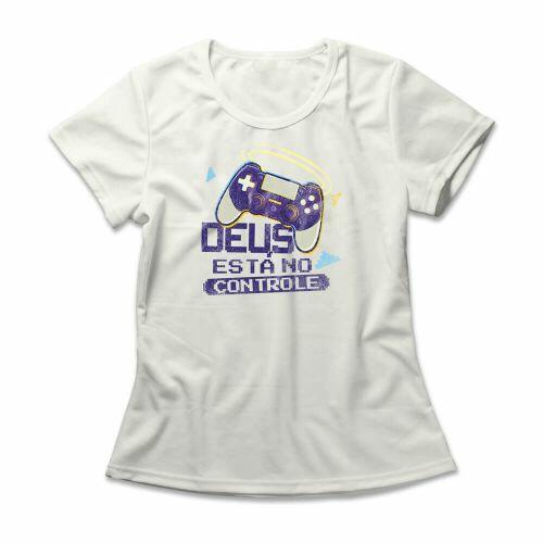 Camiseta Feminina Deus Est� No Controle