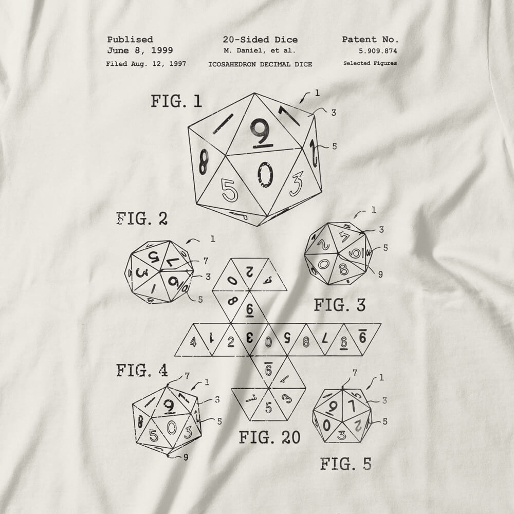 Camiseta Feminina D20 Patent