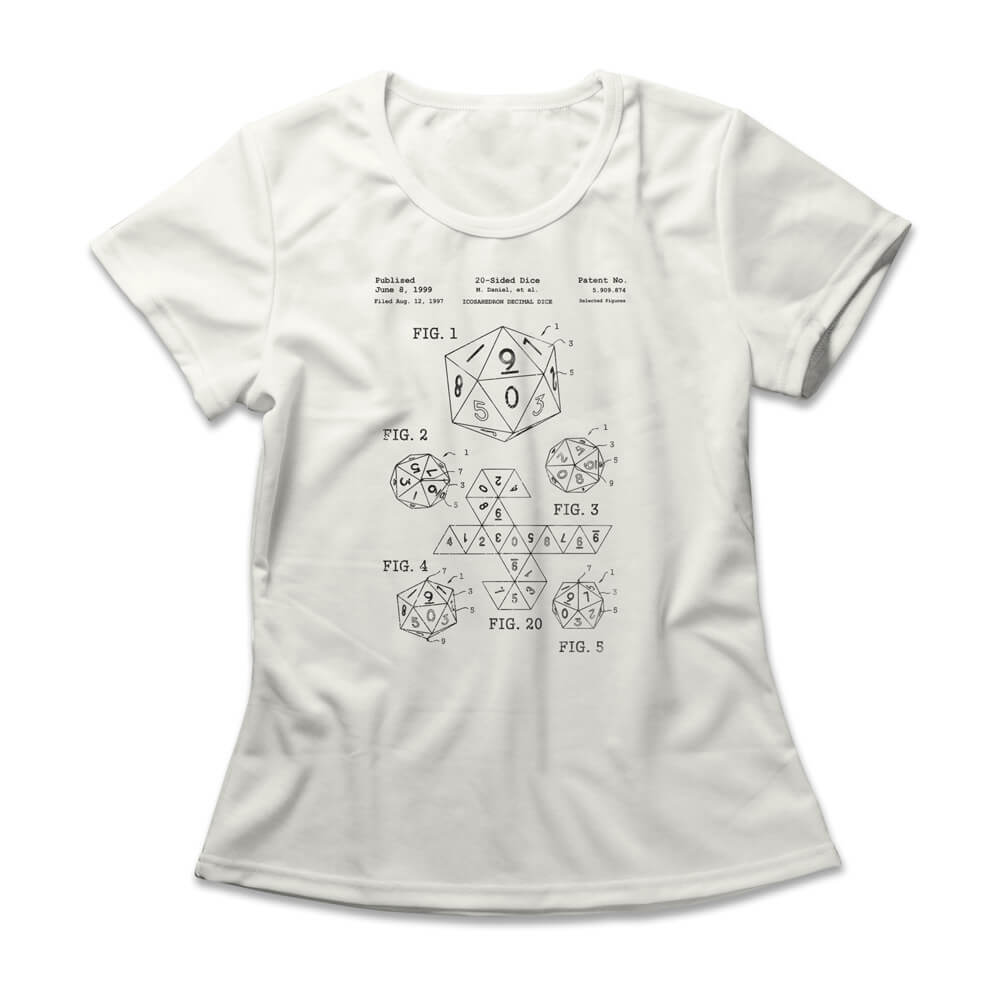 Camiseta Feminina D20 Patent