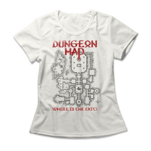Camiseta Feminina Dungeon Map