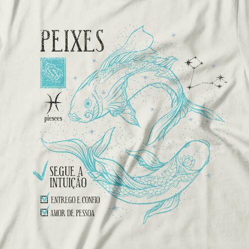 Camiseta Feminina Signo Peixes