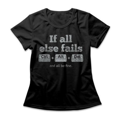 Camiseta Feminina Ctrl Alt Del