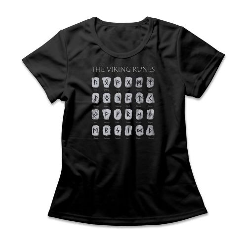 Camiseta Feminina Viking Runes