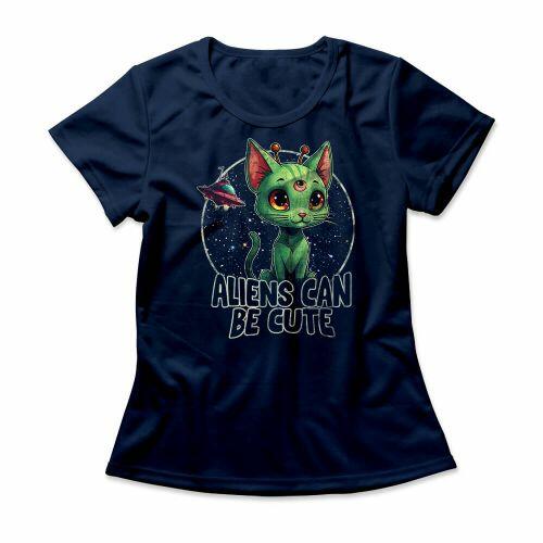 Camiseta Feminina Aliens Can Be Cute