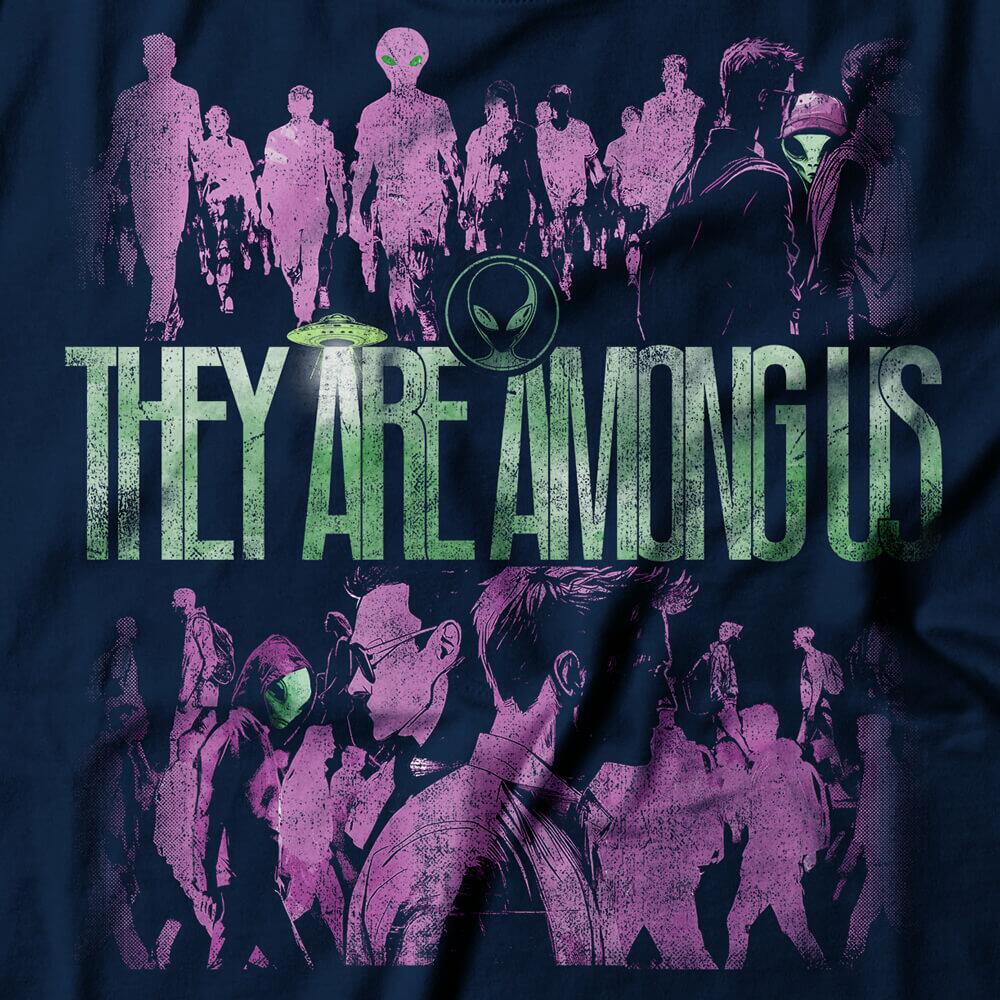 Camiseta Feminina They Are Among Us