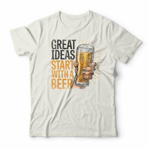 Camiseta Ideas With A Beer