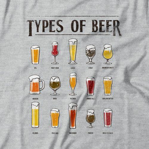 Camiseta Tipos De Cerveja