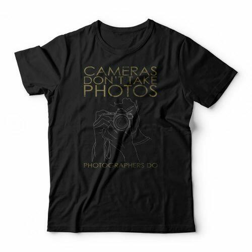 Camiseta Cameras Don't Take Photos