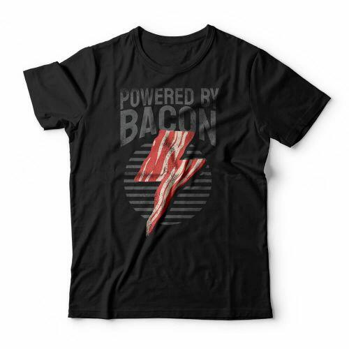 Camiseta Powered By Bacon