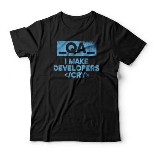 Camiseta QA Tester Make Developers Cry