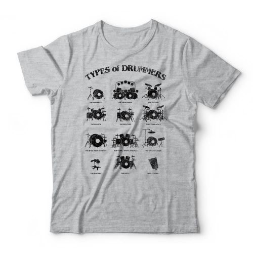 Camiseta Types Of Drummers
