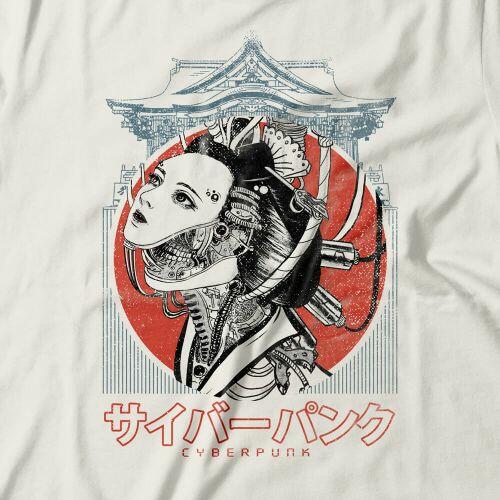 Camiseta Cyberpunk Geisha