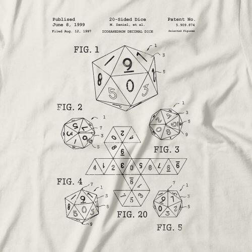 Camiseta D20 Patent