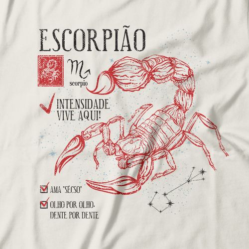 Camiseta Signo Escorpião