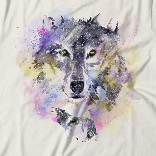 Camiseta Watercolor Wolf