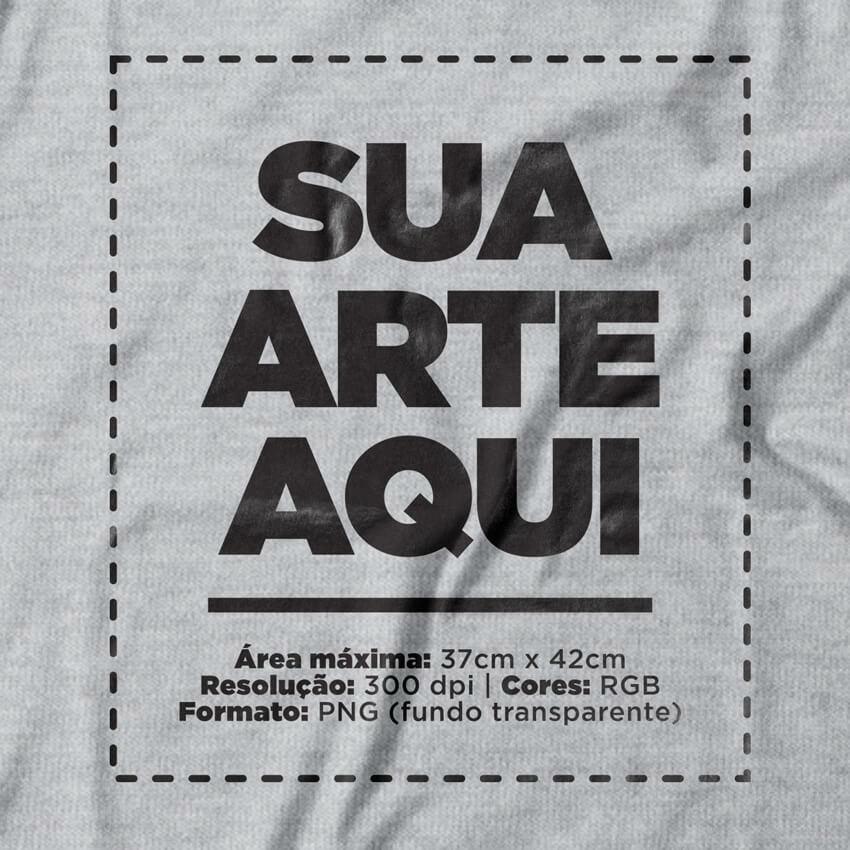 Camiseta Personalizada Feminina Frente - Envie a sua arte