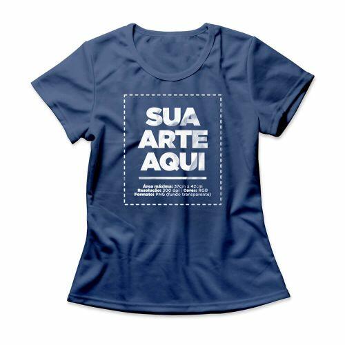 Camiseta Personalizada Feminina Frente - Envie a sua arte