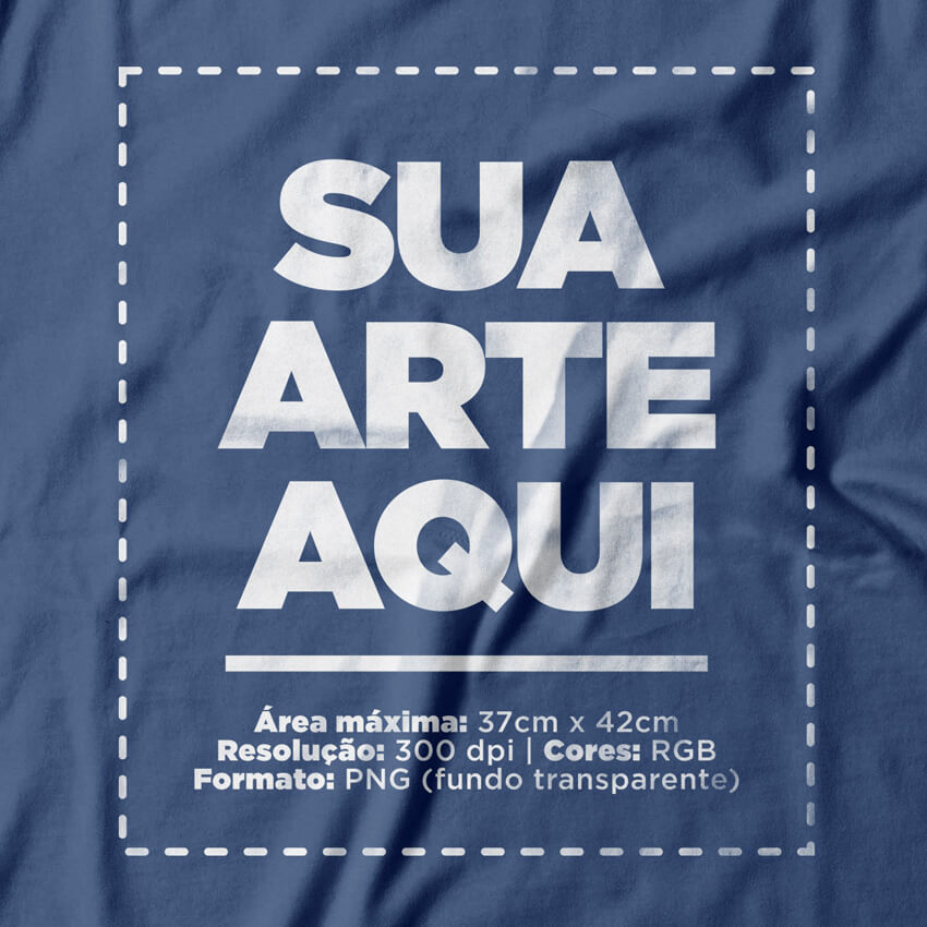 Camiseta Personalizada Feminina Frente - Envie a sua arte
