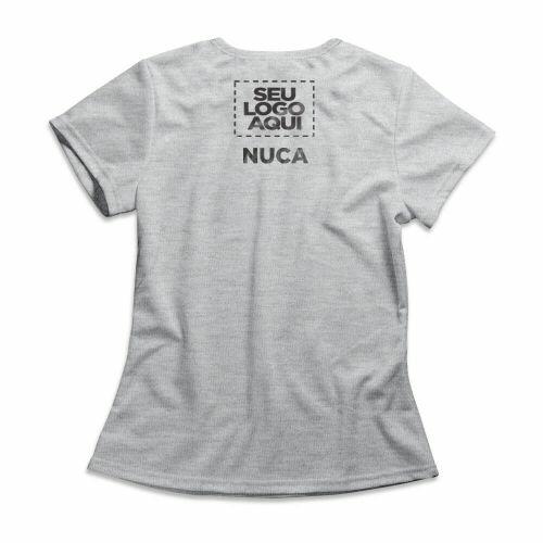 Camiseta Personalizada Feminina Frente e Nuca - Envie a sua arte
