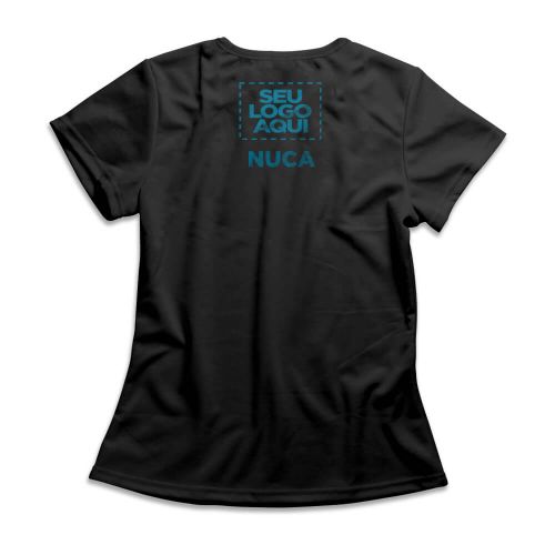 Camiseta Personalizada Feminina Frente e Nuca - Envie a sua arte