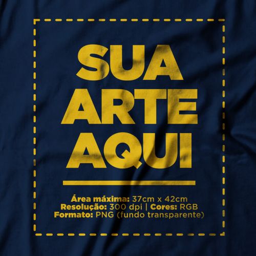 Camiseta Personalizada Feminina Frente e Nuca - Envie a sua arte