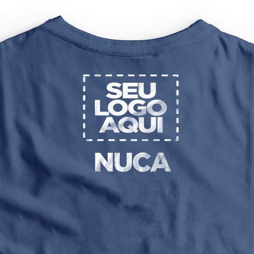 Camiseta Personalizada Feminina Frente e Nuca - Envie a sua arte
