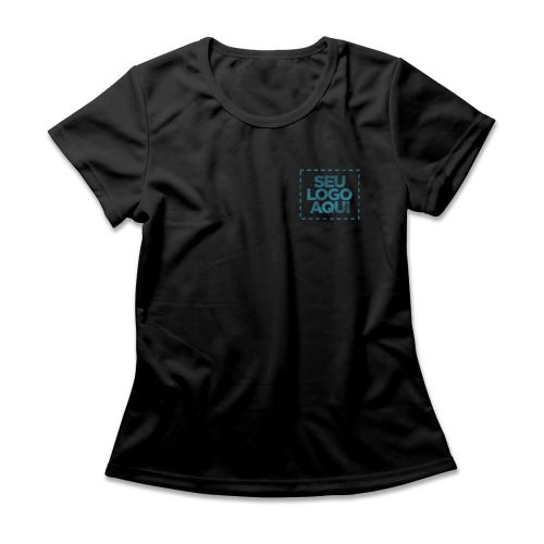 Camiseta Personalizada Feminina Peito e Costas - Envie a sua arte