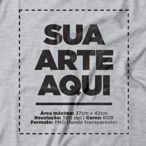Camiseta Personalizada Frente - Envie a sua arte