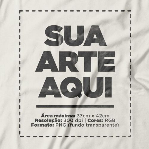 Camiseta Personalizada Frente - Envie a sua arte