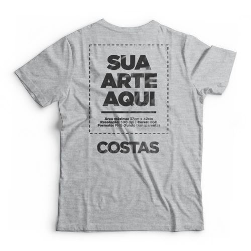 Camiseta Personalizada Frente e Costas - Envie a sua arte