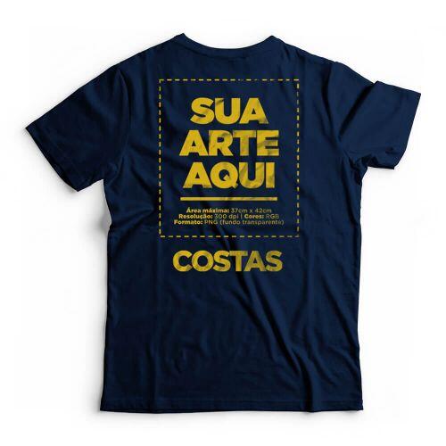Camiseta Personalizada Frente e Costas - Envie a sua arte