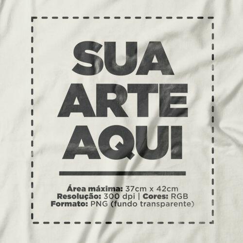 Camiseta Personalizada Frente e Costas - Envie a sua arte