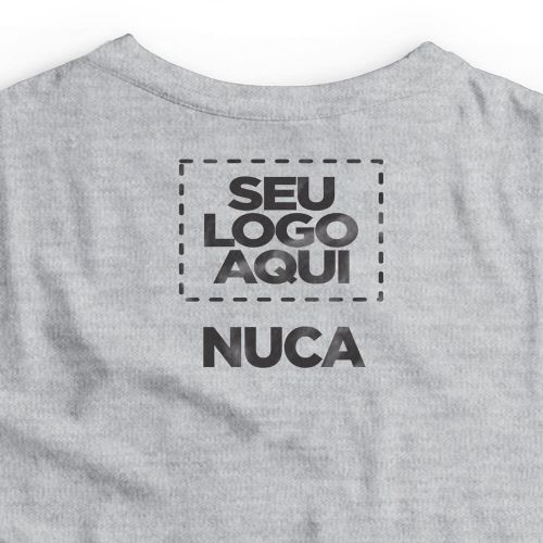 Camiseta Personalizada Frente e Nuca - Envie a sua arte