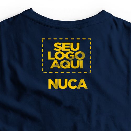 Camiseta Personalizada Frente e Nuca - Envie a sua arte