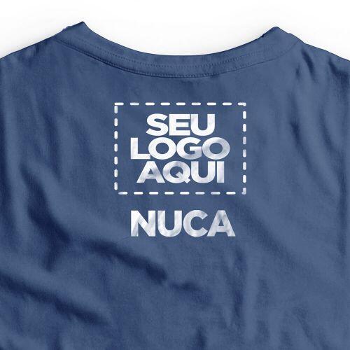 Camiseta Personalizada Frente e Nuca - Envie a sua arte