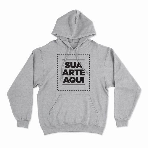 Moletom Com Capuz Personalizado Frente - Envie a sua arte