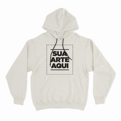 Moletom Com Capuz Personalizado Frente e Costas - Envie a sua arte