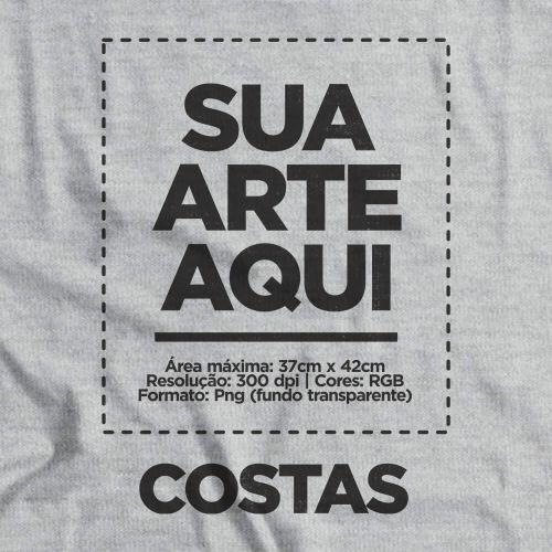 Moletom Com Capuz Personalizado Peito e Costas - Envie a sua arte