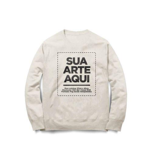 Moletom Personalizado Frente e Costas - Envie a sua arte