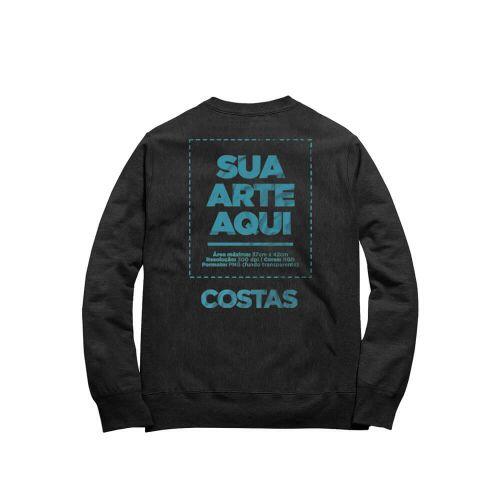 Moletom Personalizado Peito e Costas - Envie a sua arte
