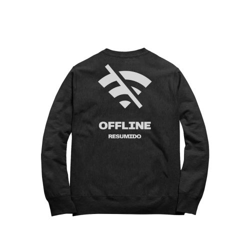 Moletom Resumido Offline Frente e Costas