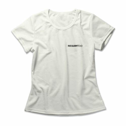 Camiseta Feminina Resumido Offline Peito e Costas
