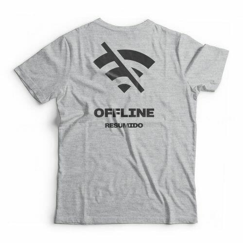 Camiseta Resumido Offline Peito e Costas