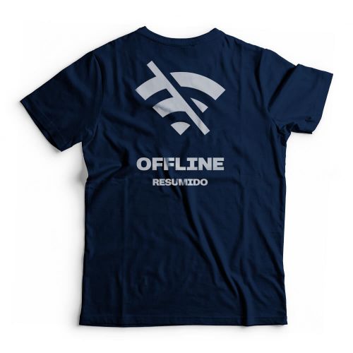 Camiseta Resumido Offline Peito e Costas