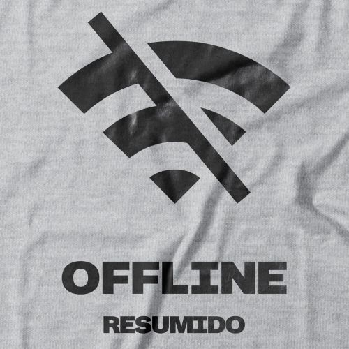Camiseta Resumido Offline Peito e Costas