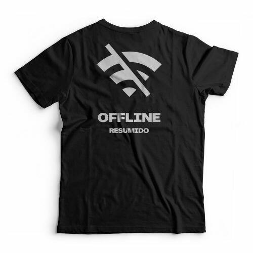 Camiseta Resumido Offline Peito e Costas