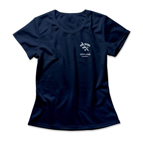 Camiseta Feminina Resumido Offline Peito