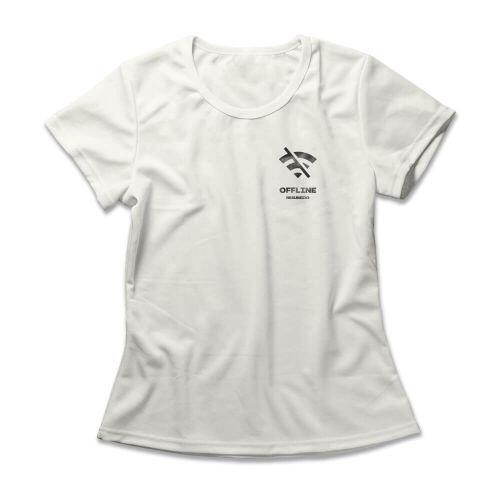 Camiseta Feminina Resumido Offline Peito