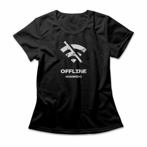 Camiseta Feminina Resumido Offline Frente